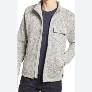 The Normal Brand lincoln fleece Jacket Gray Full Zip Size Large